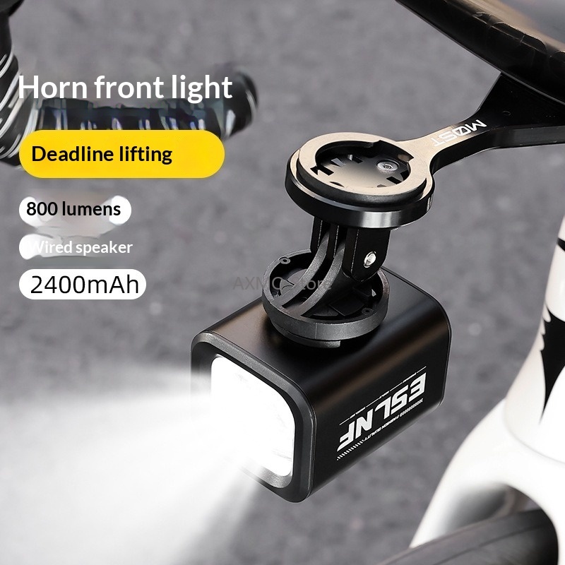 Road Cycling Essential Gear - 충전식 경적 자전거 헤드라이트 알루미늄 합금