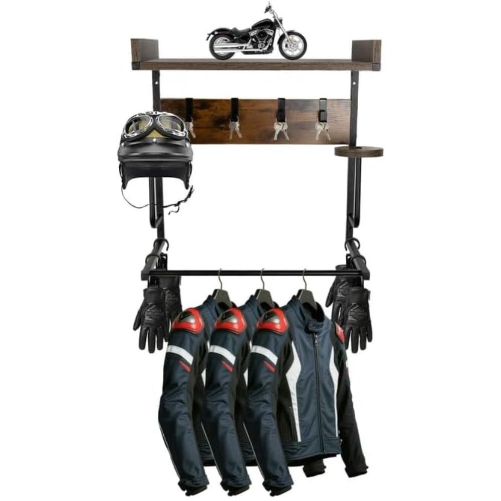 Cycling Gear Wall Mount - 오토바이 헬멧 홀더 (4개의 글러브 칩