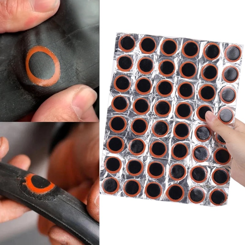 Bicycle Repair Kit - 48pcs 고무 펑크 패치 자전거 타이어