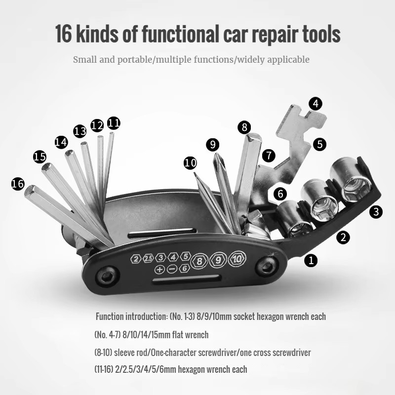 Bicycle Repair Kit - 휴대용 자전거 수리 도구 키트 자전거