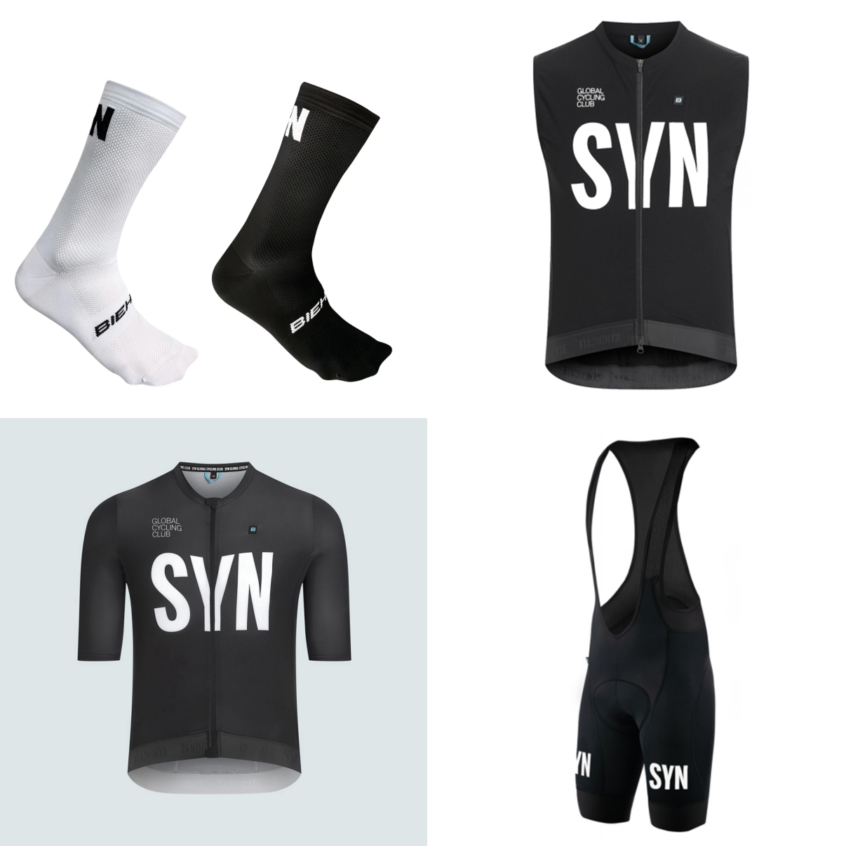 Cycling Bib Shorts - 여름용 반팔 자전거복 2026 블랙 블루