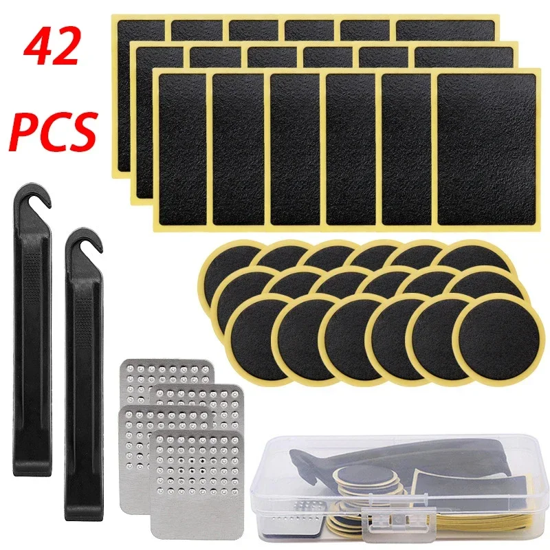 자전거 타이어 1-50pcs 수리 도구 세트 접착제가  - Bicycle Repair Kit 리뷰 및 가격