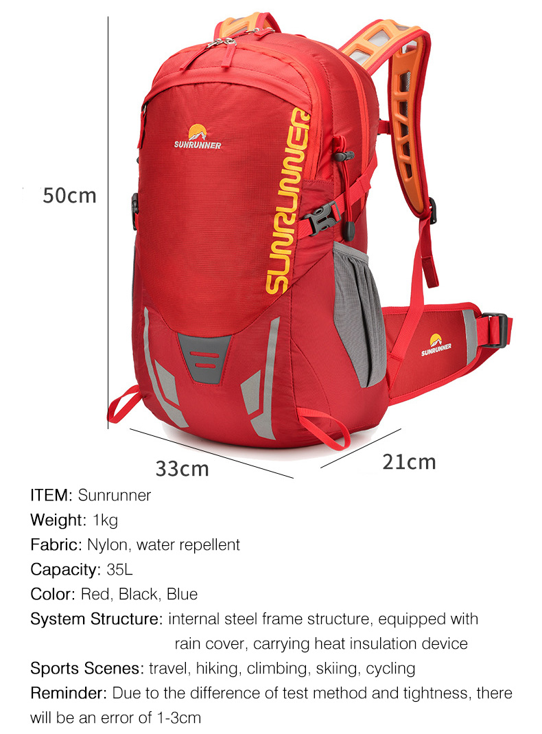 35L 하이킹 배낭 가방 대용량 여행 캠핑 등산 배낭  - Cycling Gear Storage 리뷰 및 가격