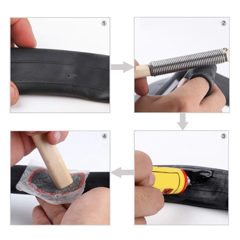 자전거 타이어 수리 도구 세트, 차가운 접착제 및 접착 - Bicycle Repair Kit 리뷰 및 가격