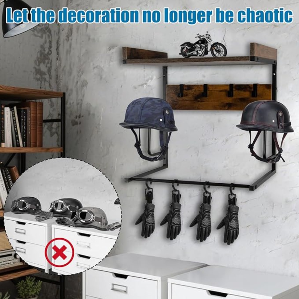 오토바이 헬멧 홀더 (4개의 글러브 칩 및 4개의 후크 - Cycling Gear Wall Mount 리뷰 및 가격