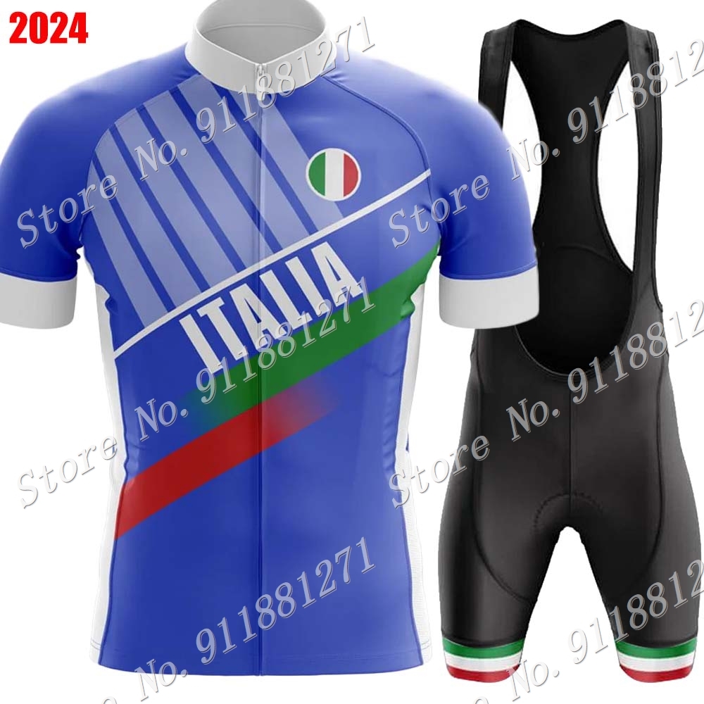 이탈리아 국가 대표팀 2024 사이클링 저지 세트 여름 - Cycling Gear Italy 리뷰 및 가격