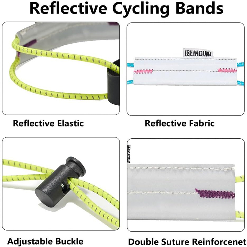 반사 사이클링 바지 스트랩 조절 가능한 자전거 다리 클 - Cycling Gear Usa 리뷰 및 가격