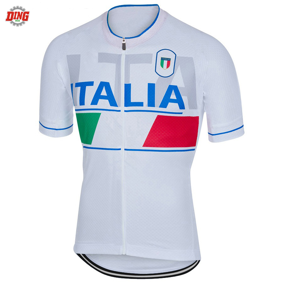 이탈리아 팀 ITALIA 새로운 흰색 사이클링 저지 세 - Cycling Gear Italy 리뷰 및 가격