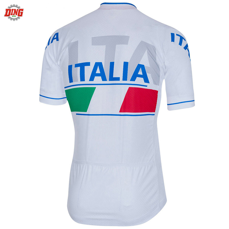 이탈리아 팀 ITALIA 새로운 흰색 사이클링 저지 세 - Cycling Gear Italy 리뷰 및 가격