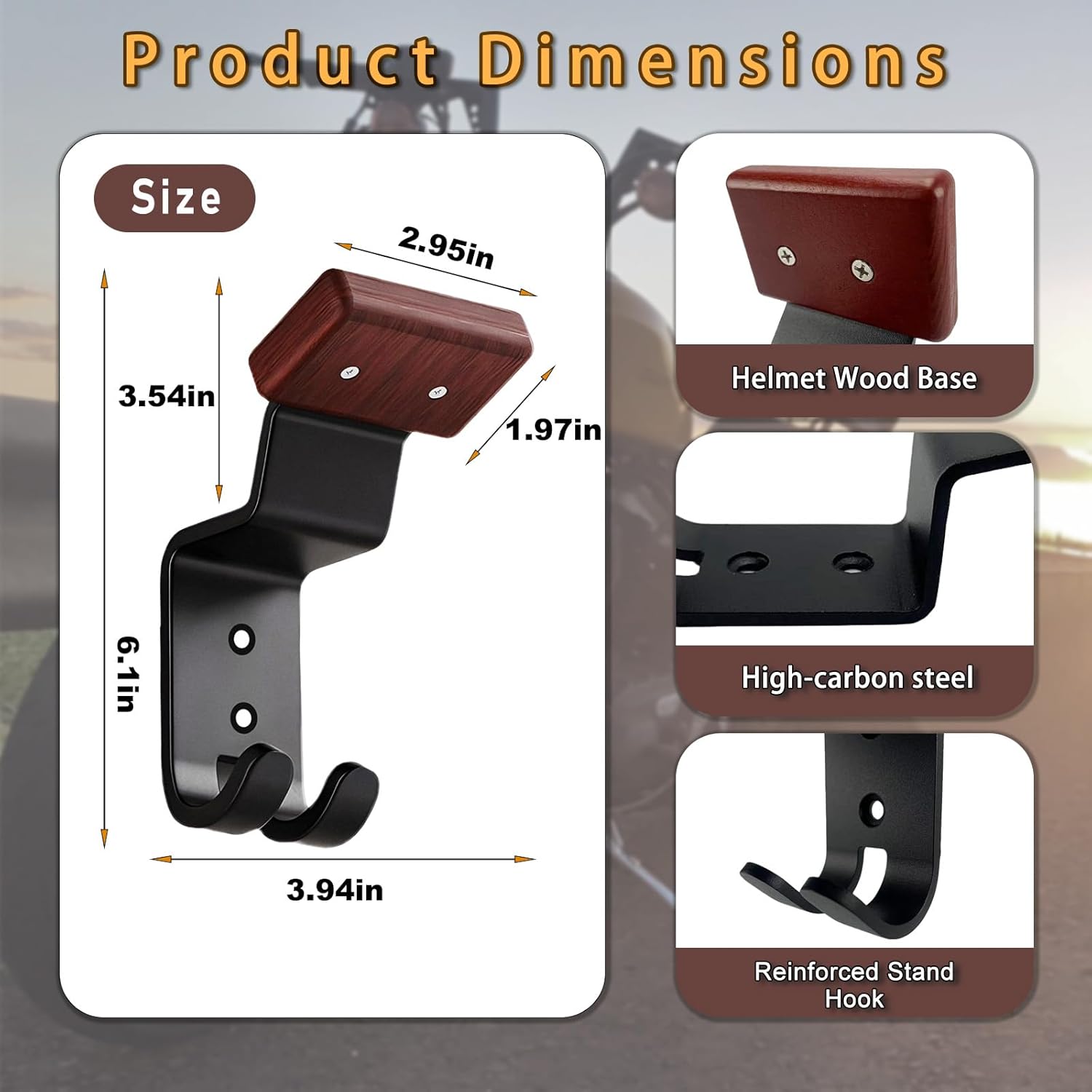 오토바이 헬멧 홀더 벽걸이, 자전거, 축구, 스키 장비 - Cycling Gear Wall Mount 리뷰 및 가격